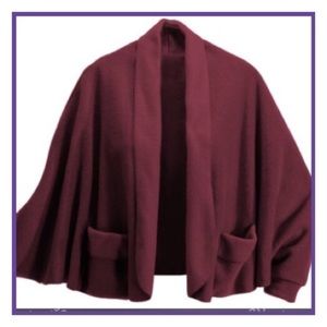 Vermont country store arm loop wrap scarf maroon